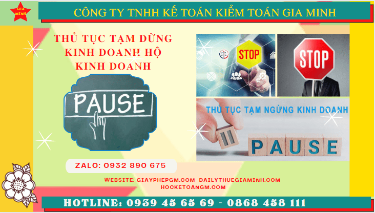 Thủ tục tạm dừng kinh doanh hộ kinh doanh tại Đồng Tháp 7 Tạm dừng kinh doanh hộ kinh doanh theo quy định tại Đồng Tháp