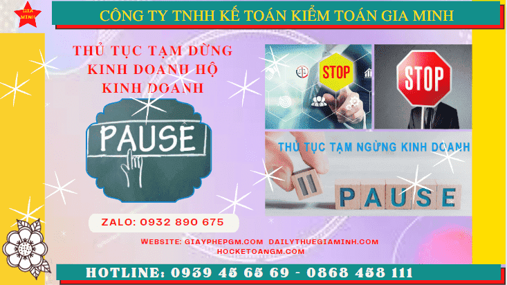 Thủ tục tạm dừng kinh doanh hộ kinh doanh tại Hậu Giang 6 Tạm dừng kinh doanh hộ kinh doanh theo quy định tại Hậu Giang