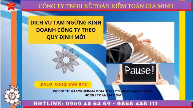 Dịch vụ tạm ngừng kinh doanh công ty tại Vũng Tàu theo quy định mới 5 Thủ tục tạm ngừng kinh doanh công ty tại Vũng Tàu
