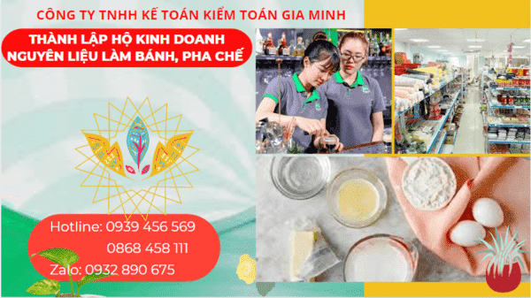 Kinh nghiệm thành lập hộ kinh doanh nguyên liệu làm bánh, pha chế tại Thành phố Phủ Lý