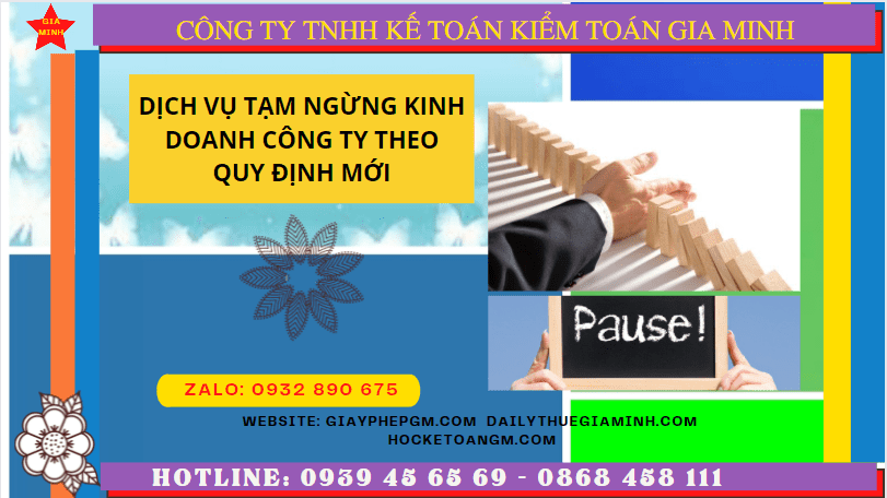 Dịch vụ tạm ngừng kinh doanh công ty tại Đắk Nông theo quy định mới 5 Thủ tục tạm ngừng kinh doanh công ty tại Đắk Nông