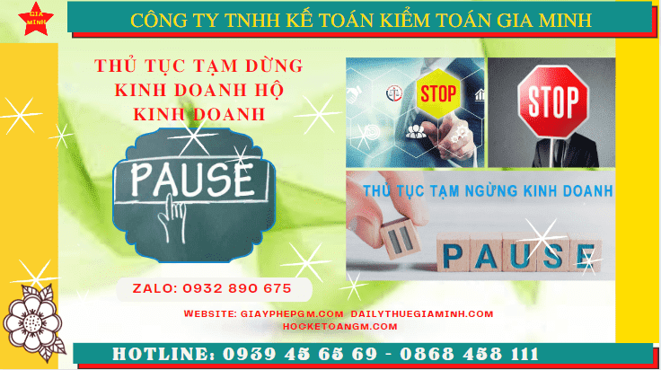 Thủ tục tạm dừng kinh doanh hộ kinh doanh tại Tiền Giang 7 Tạm dừng kinh doanh hộ kinh doanh theo quy định tại Tiền Giang