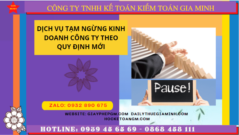 Dịch vụ tạm ngừng kinh doanh công ty tại Kon Tum theo quy định mới 5 Thủ tục tạm ngừng kinh doanh công ty tại Kon Tum