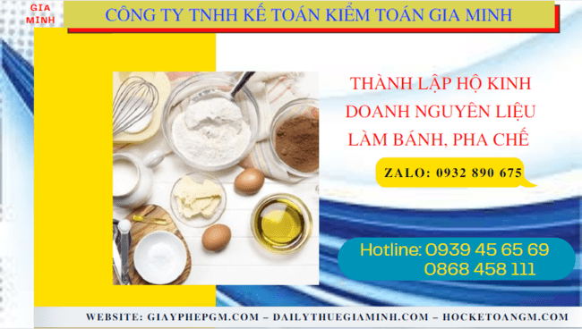 Hồ sơ thành lập hộ kinh doanh nguyên liệu làm bánh, pha chế gồm những gì tại thành phố Hải Phòng