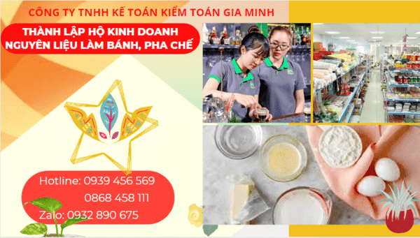 Kinh nghiệm thành lập hộ kinh doanh nguyên liệu làm bánh, pha chế tại thành phố Cần Thơ
