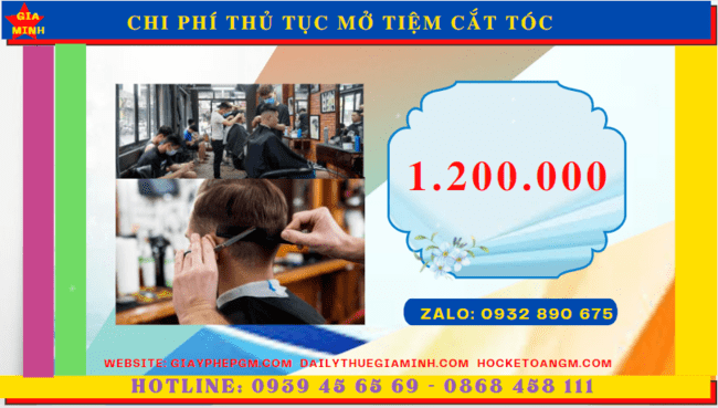 Chi phí dịch vụ làm thủ tục mở tiệm cắt tóc tại Bạc Liêu
