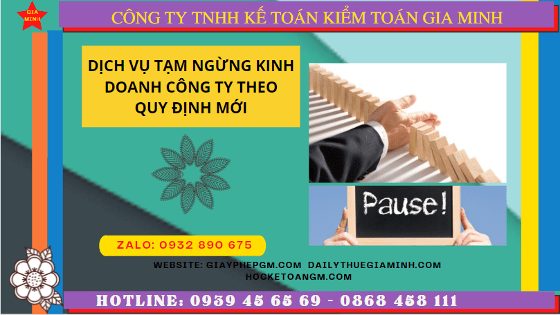 Dịch vụ tạm ngừng kinh doanh công ty tại Lâm Đồng theo quy định mới 5 Thủ tục tạm ngừng kinh doanh công ty tại Lâm Đồng