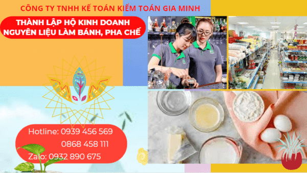 Kinh nghiệm thành lập hộ kinh doanh nguyên liệu làm bánh, pha chế tại TP Hải Phòng