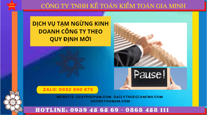 Dịch vụ tạm ngừng kinh doanh công ty tại Khánh Hòa theo quy định mới 8 Thủ tục tạm ngừng kinh doanh công ty tại Khánh Hòa