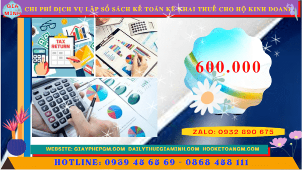 Bảng giá dịch vụ kê khai thuế hộ kinh doanh tại Kon Tum