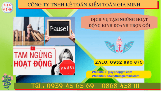 Dịch vụ tạm ngừng hoạt động kinh doanh trọn gói tại TP Đà Nẵng 4 Thủ tục tạm ngừng hoạt động kinh doanh công ty tại TP Đà Nẵng