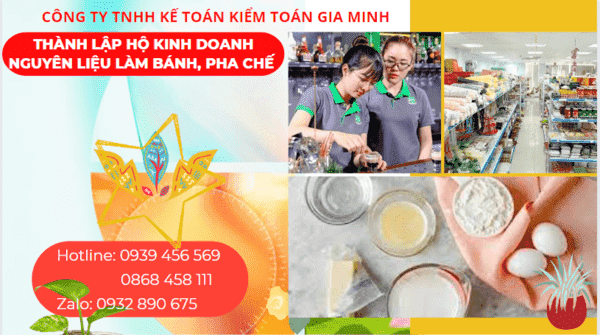 Kinh nghiệm thành lập hộ kinh doanh nguyên liệu làm bánh, pha chế tại thành phố Hải Phòng