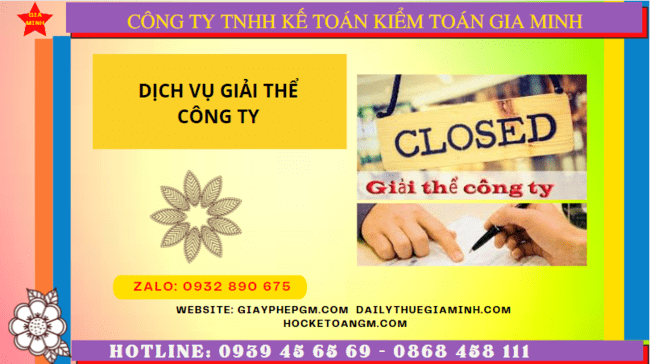 Giá dịch vụ giải thể công ty tại kiên giang 4 Dịch vụ giải thể công ty tại Kiên Giang