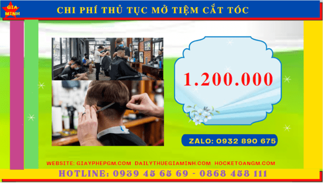 Chi phí dịch vụ làm thủ tục mở tiệm cắt tóc tại Hậu Giang