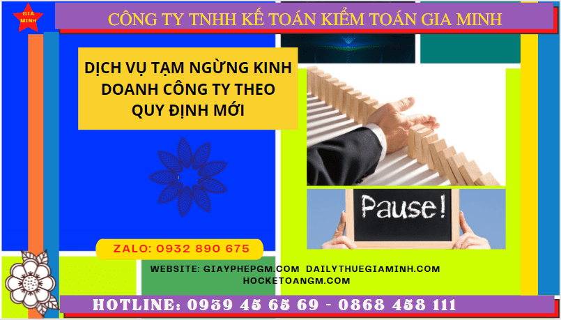 Dịch vụ tạm ngừng kinh doanh công ty tại Phú Yên theo quy định mới 6 hủ tục tạm ngừng kinh doanh công ty tại Phú Yên