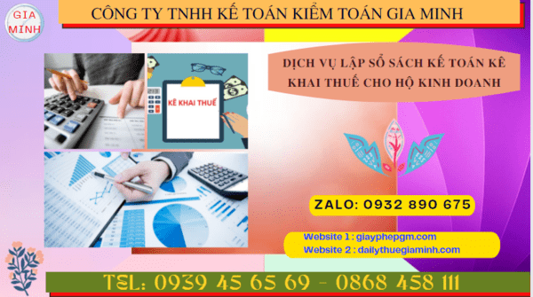 Dịch vụ lập sổ sách kế toán kê khai thuế cho hộ kinh doanh tại Khánh Hòa – Trọn gói, chuyên nghiệp 4 Dịch vụ lập sổ sách kế toán kê khai thuế cho hộ kinh doanh tại Khánh Hòa