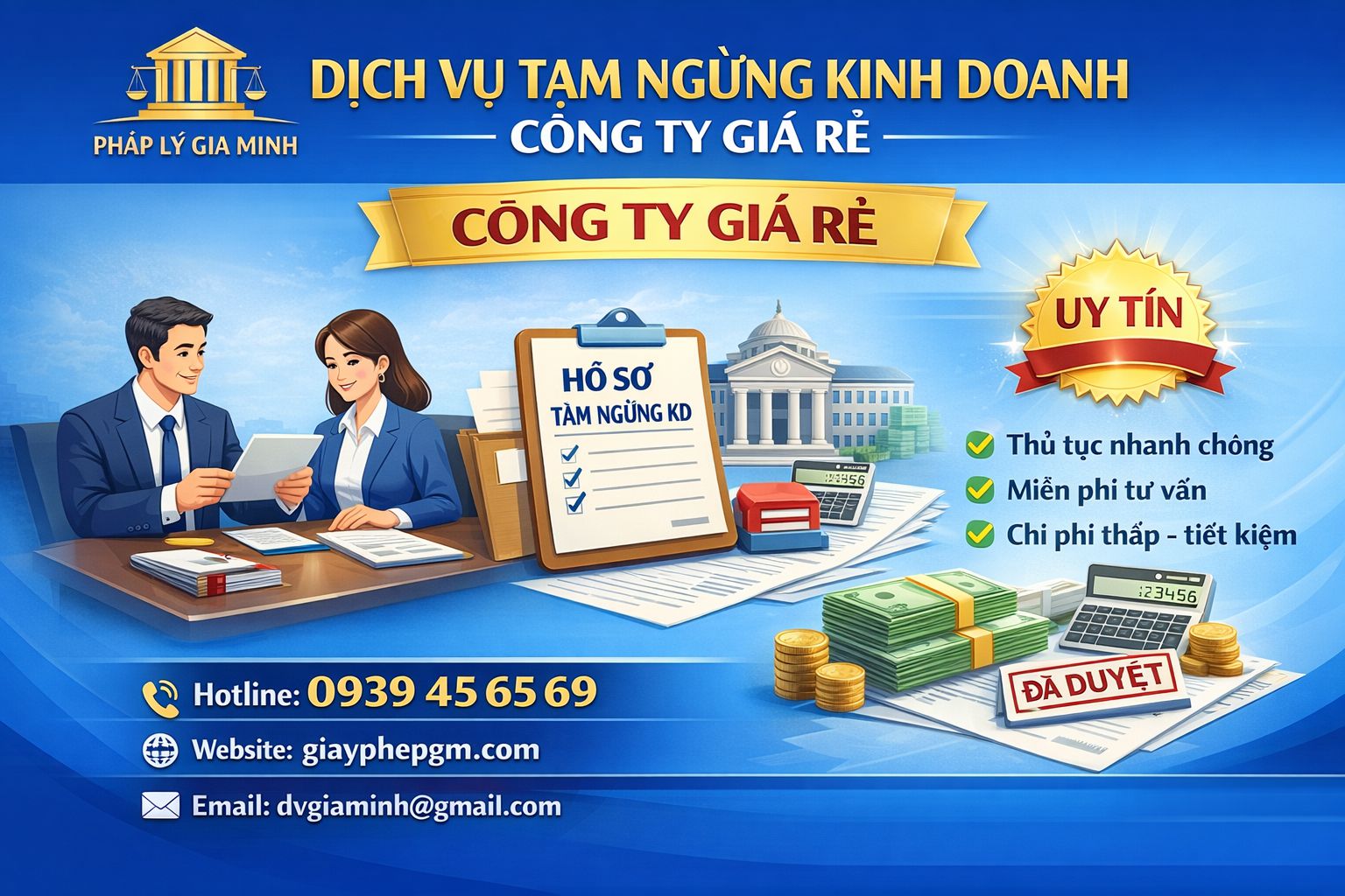 Dịch vụ đăng ký tạm ngừng công ty tại Hưng Yên