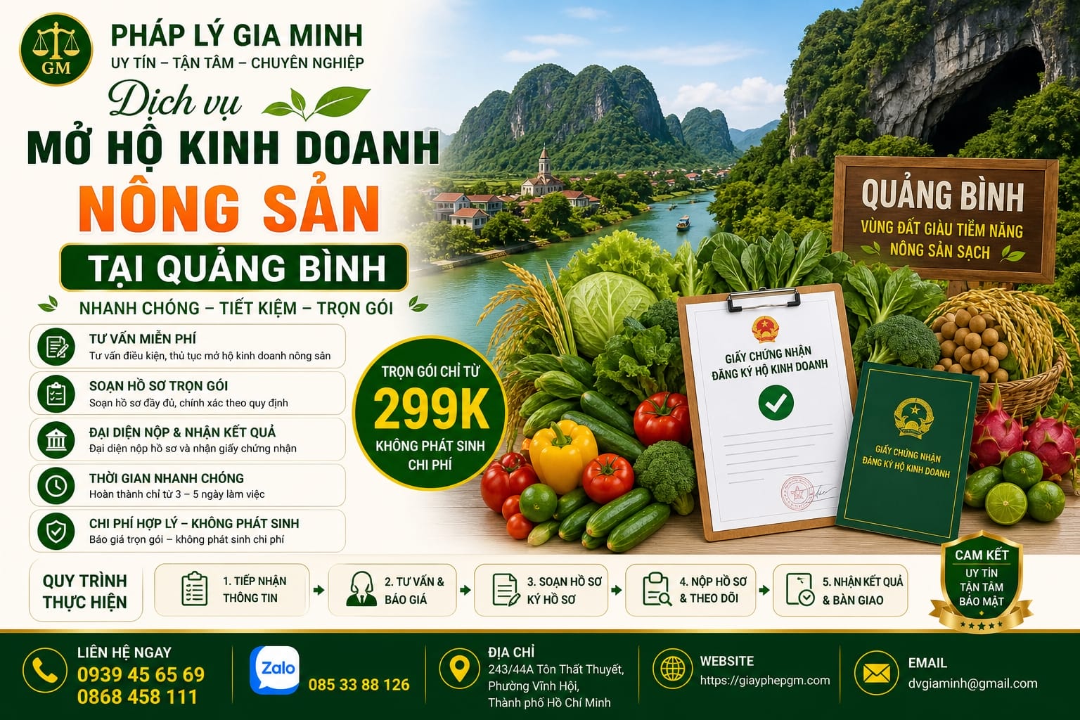 Thành lập hộ kinh doanh nông sản tại Quảng Bình - Dịch vụ nhanh chóng và uy tín 12 Dịch vụ mở hộ kinh doanh nông sản tại Quảng Bình