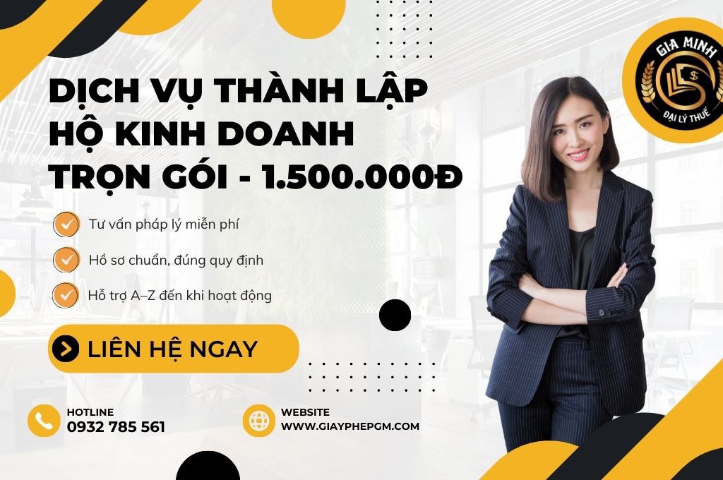 Dịch vụ thành lập hộ kinh doanh nguyên liệu làm bánh, pha chế tại Hà Tĩnh trọn gói 6 Thành lập hộ kinh doanh