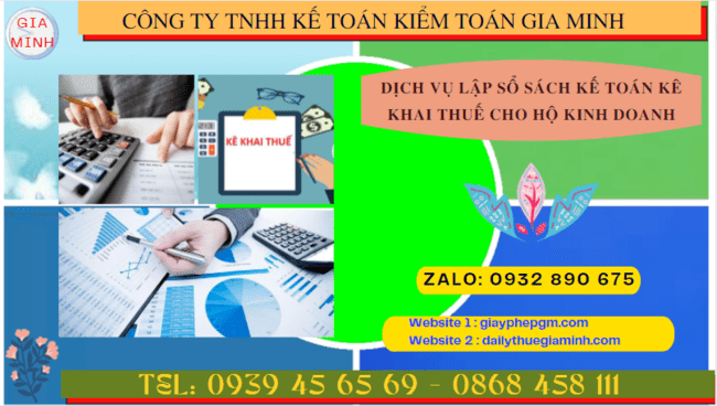 Dịch vụ lập sổ sách kế toán kê khai thuế cho hộ kinh doanh tại Quảng Nam