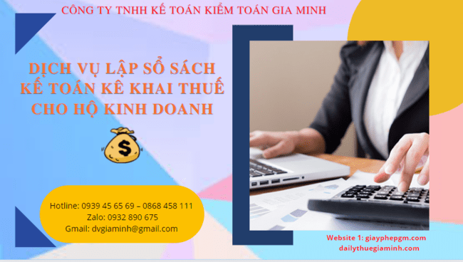 Dịch vụ lập sổ sách kế toán cho hộ kinh doanh tại Bình Định