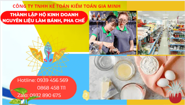 Kinh nghiệm thành lập hộ kinh doanh nguyên liệu làm bánh, pha chế tại Đồng Tháp