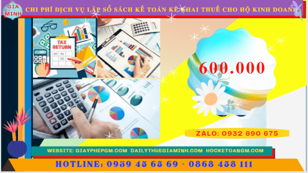 Bảng giá dịch vụ kê khai thuế hộ kinh doanh tại Hà Nam