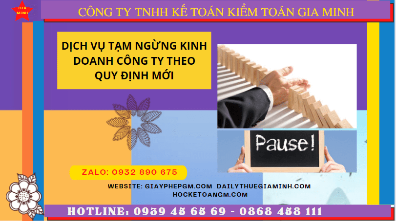 Thủ tục tạm ngừng kinh doanh công ty tại Quảng Nam