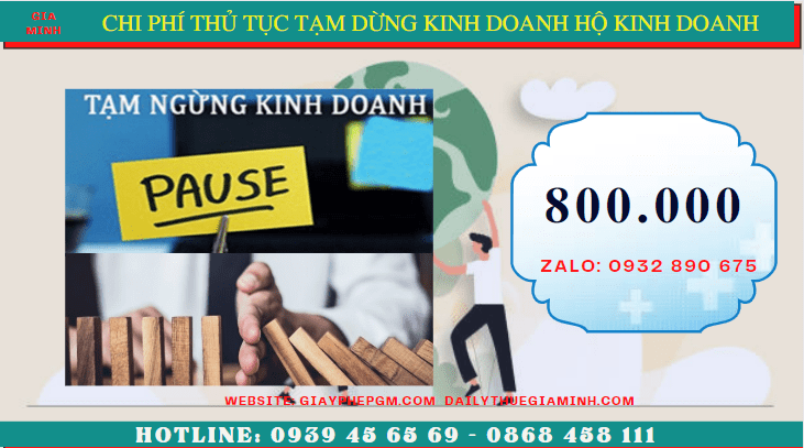Thủ tục tạm dừng kinh doanh hộ kinh doanh tại Sóc Trăng 6 Chi phí tạm dừng kinh doanh hộ kinh doanh tại Sóc Trăng