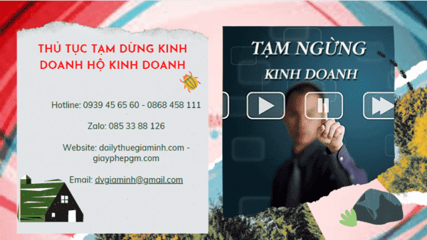 Thủ tục tạm dừng kinh doanh hộ kinh doanh tại Hậu Giang 4 Thủ tục tạm dừng kinh doanh hộ cá thể 2022 tại Hậu Giang