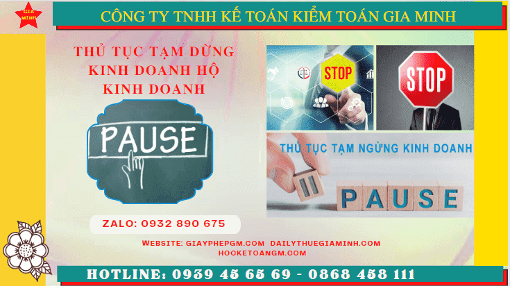 Thủ tục tạm dừng kinh doanh hộ kinh doanh tại Trà Vinh 6 Tạm dừng kinh doanh hộ kinh doanh theo quy định tại Trà Vinh