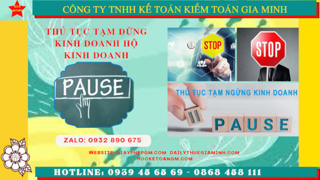 Thủ tục tạm dừng kinh doanh hộ kinh doanh tại Vĩnh Long 7 Tạm dừng kinh doanh hộ kinh doanh theo quy định tại Vĩnh Long