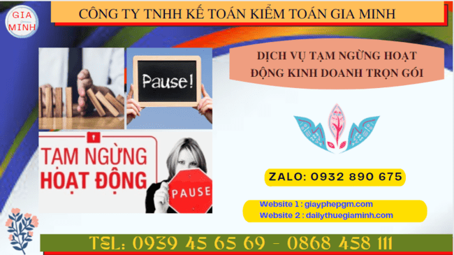 Dịch vụ tạm ngừng hoạt động kinh doanh trọn gói tại TP Hải Phòng 4 Thủ tục tạm ngừng hoạt động kinh doanh công ty tại TP Hải Phòng