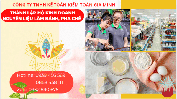 Kinh nghiệm thành lập hộ kinh doanh nguyên liệu làm bánh, pha chế tại Hậu Giang