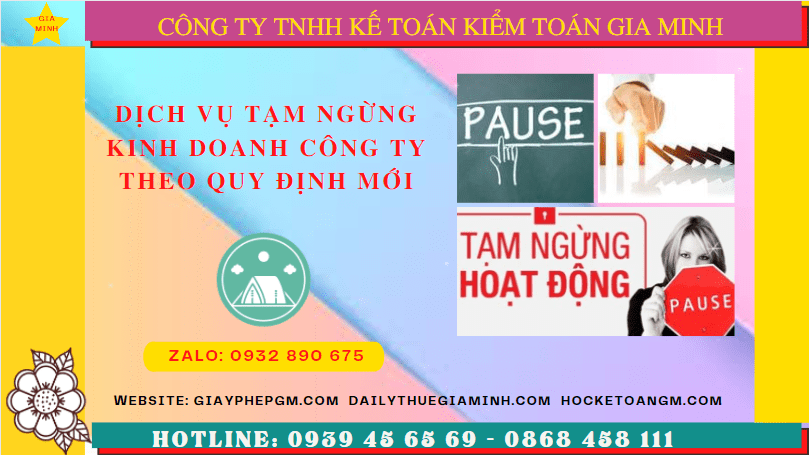 Thủ tục tạm ngừng hoạt động doanh nghiệp tại Bình Dương