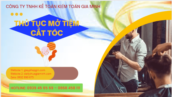Quy trình thủ tục mở tiệm cắt tóc tại Bạc Liêu