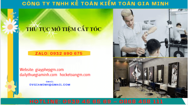Hồ sơ thủ tục mở tiệm cắt tóc như thế nào tại Bạc Liêu
