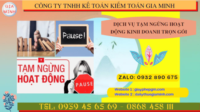 Dịch vụ tạm ngừng hoạt động kinh doanh trọn gói tại Đồng Tháp 4 Thủ tục tạm ngừng hoạt động kinh doanh công ty tại Đồng Tháp