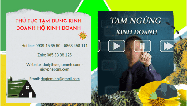 Thủ tục tạm dừng kinh doanh hộ kinh doanh tại Tiền Giang 5 Thủ tục tạm dừng kinh doanh hộ cá thể 2022 tại Tiền Giang