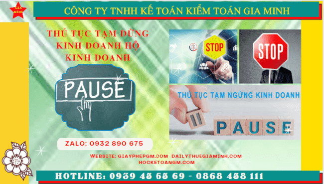 Thủ tục tạm dừng kinh doanh hộ kinh doanh tại Vũng Tàu 6 Tạm dừng kinh doanh hộ kinh doanh theo quy định tại Vũng Tàu