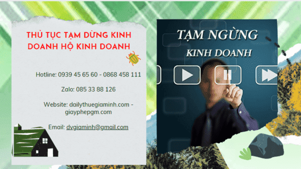 Thủ tục tạm dừng kinh doanh hộ kinh doanh tại Vũng Tàu 4 Thủ tục tạm dừng kinh doanh hộ cá thể 2022 tại Vũng Tàu