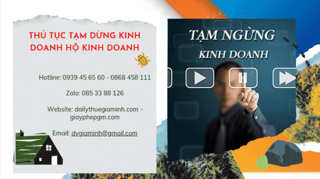 Thủ tục tạm dừng kinh doanh hộ kinh doanh tại Đắk Nông 4 Thủ tục tạm dừng kinh doanh hộ cá thể 2022 tại Đắk Nông