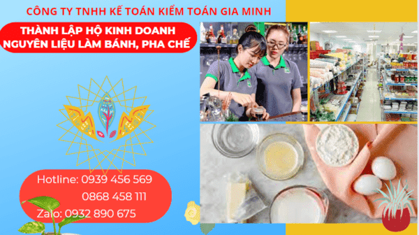 Kinh nghiệm thành lập hộ kinh doanh nguyên liệu làm bánh, pha chế tại Long An