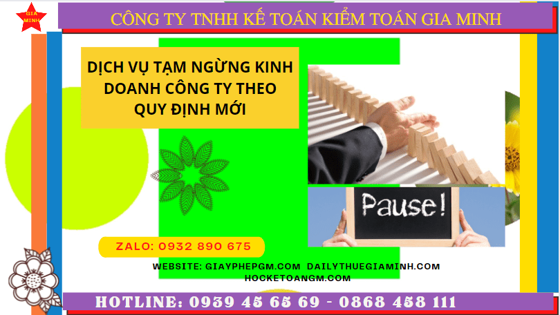 Thủ tục tạm ngừng kinh doanh công ty tại Quảng Bình