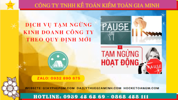 Dịch vụ tạm ngừng kinh doanh công ty tại Đồng Nai theo quy định mới 9 Thủ tục tạm ngừng hoạt động doanh nghiệp tại Đồng Nai