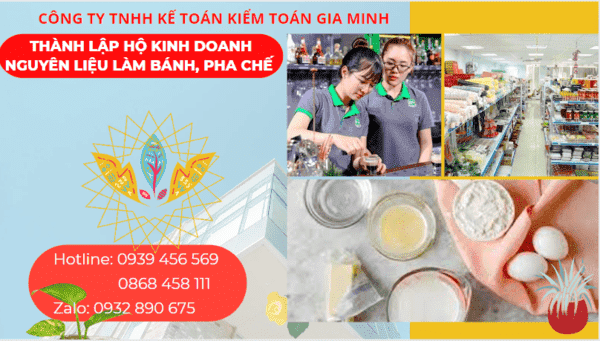 Kinh nghiệm thành lập hộ kinh doanh nguyên liệu làm bánh, pha chế tại Sóc Trăng