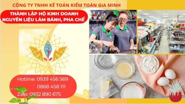 Kinh nghiệm thành lập hộ kinh doanh nguyên liệu làm bánh, pha chế tại Trà Vinh