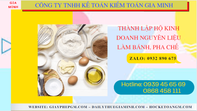 Hồ sơ thành lập hộ kinh doanh nguyên liệu làm bánh, pha chế gồm những gì tại Đắc Lắc