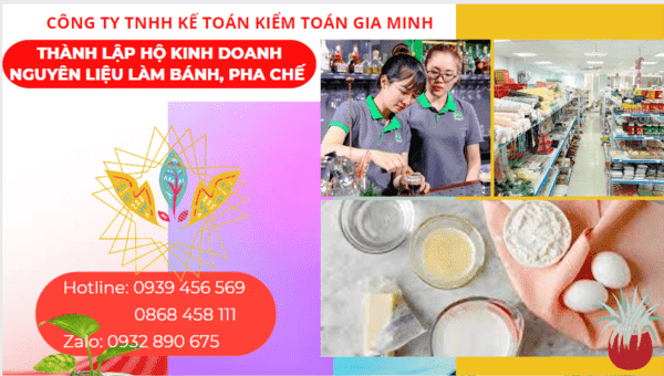 Kinh nghiệm thành lập hộ kinh doanh nguyên liệu làm bánh, pha chế tại Bà Rịa Vũng Tàu