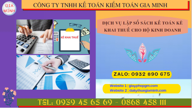 Dịch vụ lập sổ sách kế toán kê khai thuế cho hộ kinh doanh tại Hà Nam
